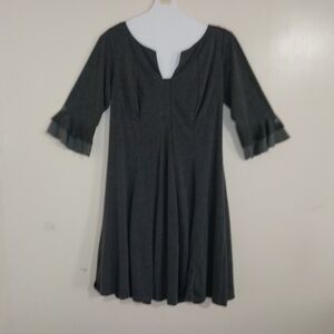 Dressbarn Charcoal Gray Dress
